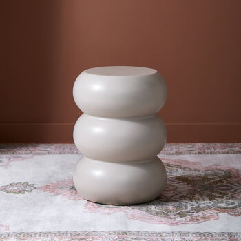 Essie Curvy Side Table In Panna Cotta, 2 of 5