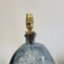 Fossil Grey 29cm Recycled Glass Table Lamp, thumbnail 1 of 4