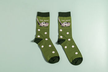Father’s Day Golf Bamboo Socks, 3 of 3