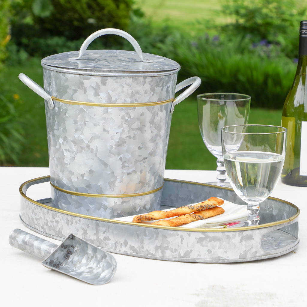 Luxury Alfresco Ice Bucket And Tray By Dibor