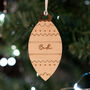 Personalised Traditional Wooden Christmas Bauble, thumbnail 1 of 2