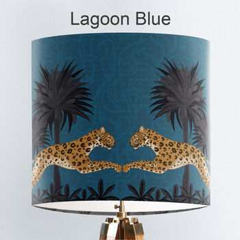 Leaping Leopard Lampshade, Multi Colours Available, 6 of 9
