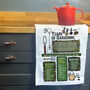 Personalised Years Of Gardening Birthday Gift Tea Towel For Gardeners, thumbnail 6 of 7