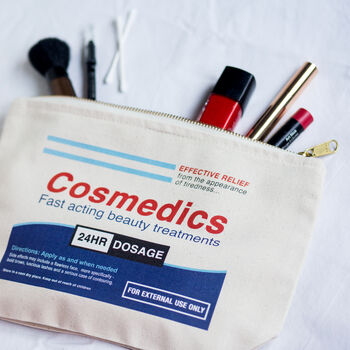 'Cosmedics' Funny Cosmetic Bag, 5 of 5
