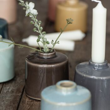 A Bundle Of Six Short Dark Red Candles, 2 of 6