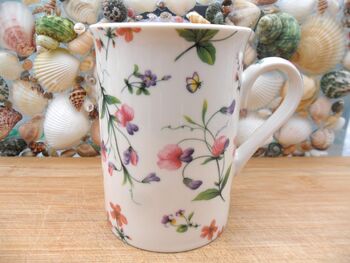 Set Of Six Straight Mugs In Assorted Floral Designs, 5 of 10