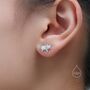 Sterling Silver Tiny Axolotl Stud Earrings, thumbnail 7 of 12