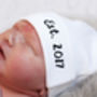 Personalised New Baby Established Hat, thumbnail 2 of 2