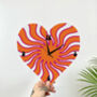 Sun Ray Heart Shape Decorative Clock, thumbnail 1 of 7
