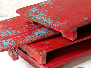 Upcycled Red Vintage Tray, 4 of 4