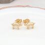 18ct Gold Plated Or Silver Piglet Stud Earrings, thumbnail 1 of 6