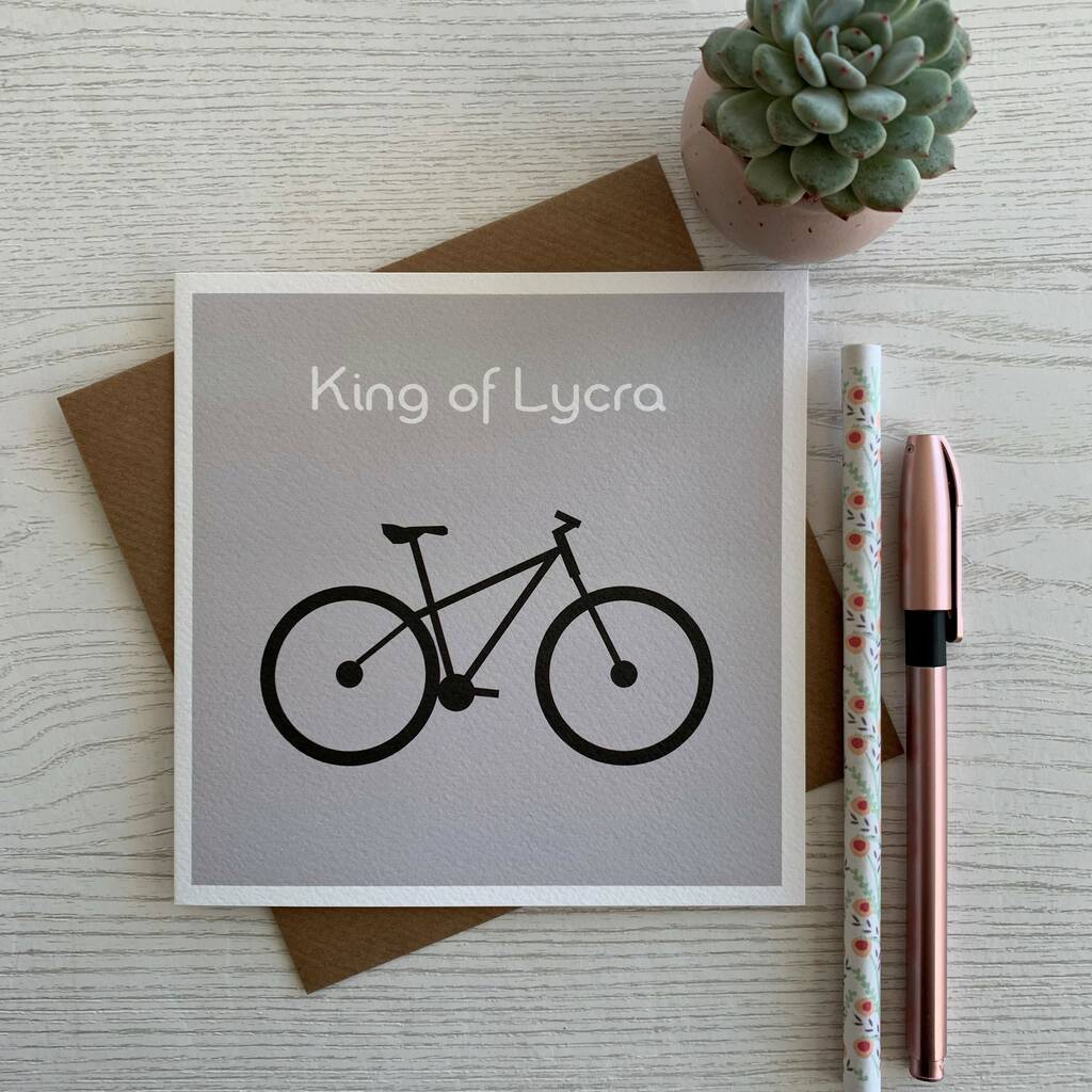 King Of Lycra Card Birthday/Father's Day Card, 1 of 2