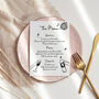 Personalised Handwritten Wedding Menu With Illustrations, thumbnail 1 of 2