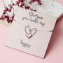 Personalised Silver Rose Quartz Gemstone Necklace Card, thumbnail 1 of 6