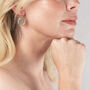 Delicate Gold Wire Earrings In Frosted Colours, thumbnail 5 of 7