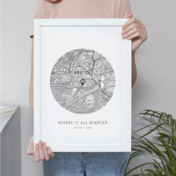 Personalised 'Our Special Place' Handmade Map Print, 6 of 11