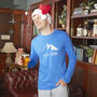 Piste Again Men's Long Sleeved Christmas T Shirt, thumbnail 3 of 6