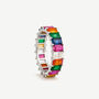 Rainbow Ring With Colourful Stones Sterling Silver, thumbnail 1 of 4