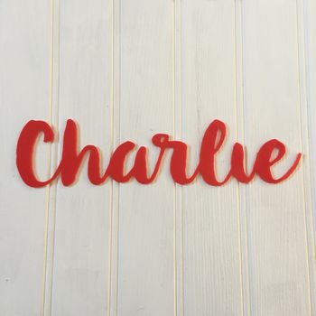 Personalised Acrylic Name Sign In Choice Of Colours, 8 of 10