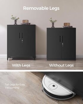 Steel Storage Cabinet Lockable File Cabinet, 6 of 11