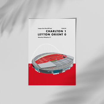 Charlton Play Off Final Wembley Print, 2 of 4