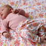 Autumn Floral Swaddle Blanket, thumbnail 4 of 4