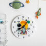 Outer Space Personalised Children's Wall Clock, thumbnail 1 of 2