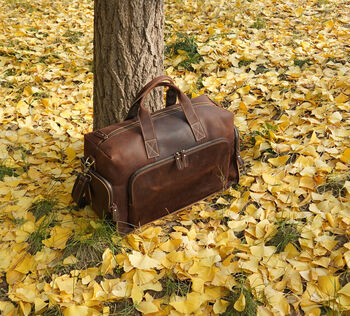Genuine Leather Front Pocket Boarding Bag, 2 of 12