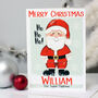 Personalised Santa Christmas Card, thumbnail 8 of 11