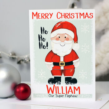 Personalised Santa Christmas Card, 8 of 11