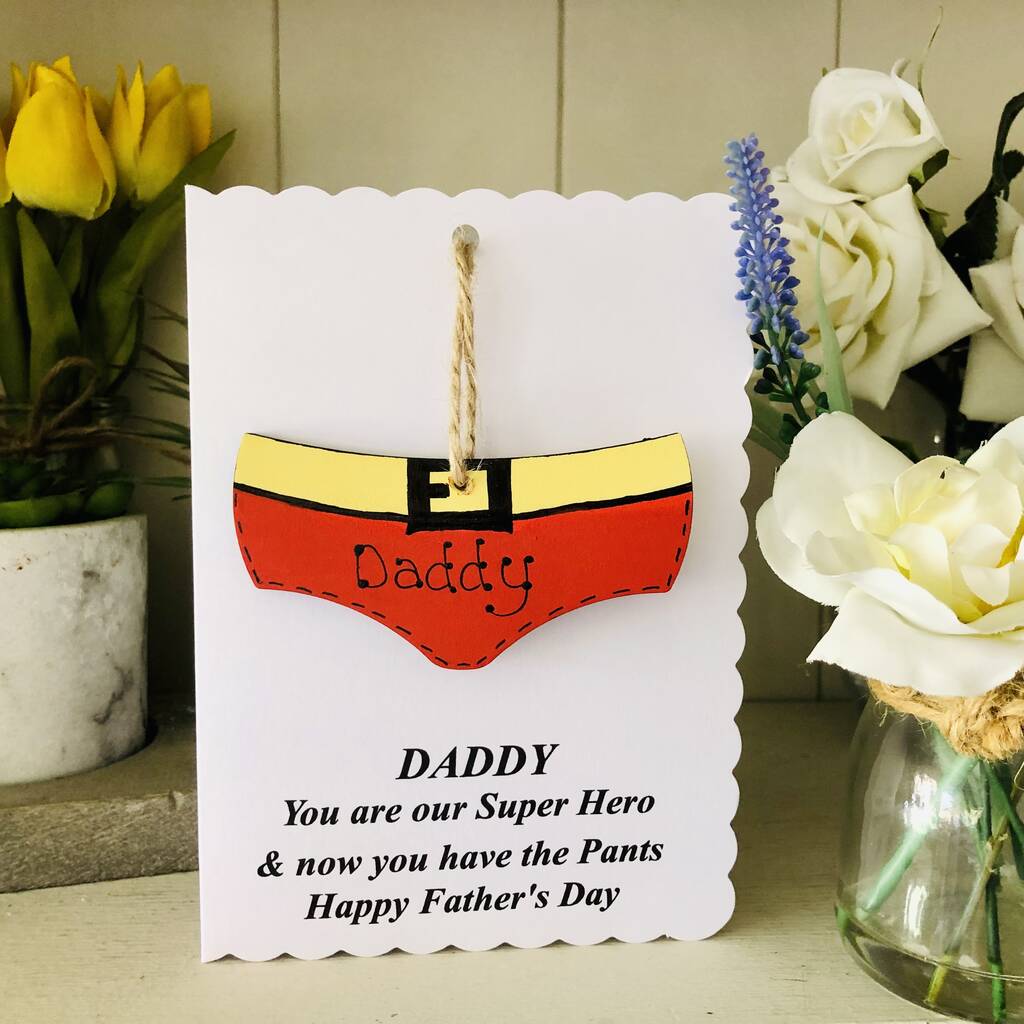 Personalised Father's Day Funny Pants Card, 1 of 7
