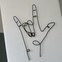I Love You Wire Hand In Sign Language, thumbnail 2 of 4