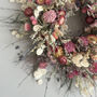 Wildflower Bespoke Pink Dried Flower Wreath, thumbnail 8 of 8