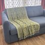 Block Printed Colourful Cotton Sofa Throw, thumbnail 2 of 12