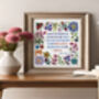 William Morris Beautifully Quote Embroidery Kit, thumbnail 1 of 12