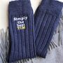 Men’s Personalised Thick Warm Fun Bamboo Socks Gift, thumbnail 1 of 8
