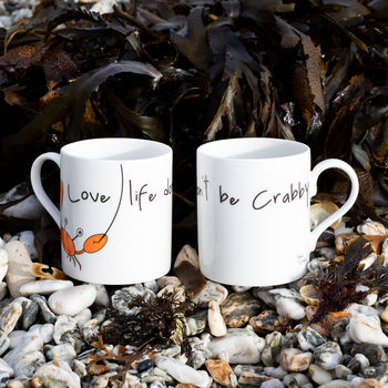 Love Life Don't Be Crabby Mug, 2 of 3