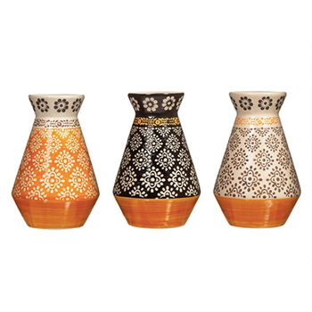 Set Of Three Global Craft Mini Vases, 3 of 3