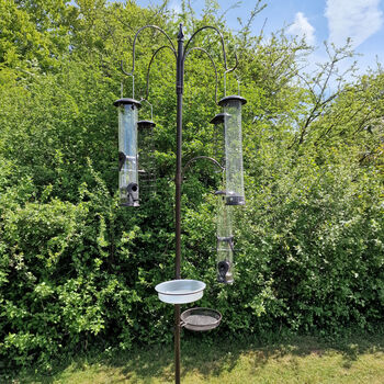 Complete Bird Feeding Station With Five Large Feeders, 8 of 10