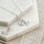 Silver Plated Aries, Initial And Birthstone Necklace, thumbnail 4 of 7