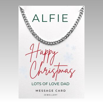 Stainless Steel Christmas Necklace Gift For Him, 6 of 8