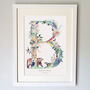 Personalised A To I Pastel Wildlife Letter Print, thumbnail 9 of 12