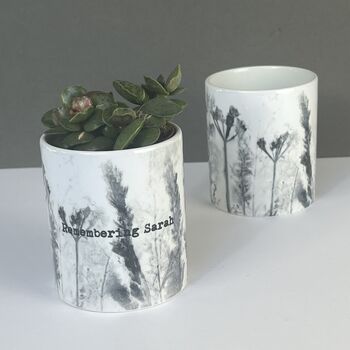 Personalised Wildflower Meadow Printed Pot, 8 of 11