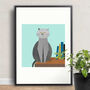 British Blue Giclée Print, thumbnail 1 of 5