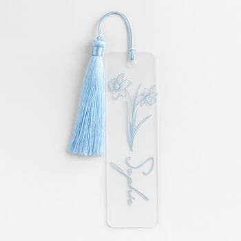 Personalised Custom Tassel Clear Acrylic Bookmark, 2 of 7