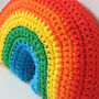 Handmade Rainbow Cushion For Child's Bedroom, thumbnail 4 of 4