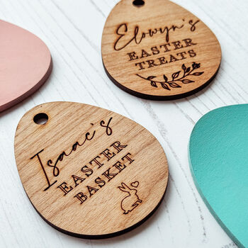 Engraved Wooden Personalised Easter Jar Label, 11 of 11