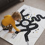 Personalised Special Place Road Map Blanket For Kids, thumbnail 1 of 4