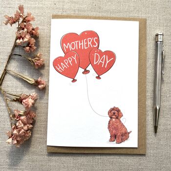 Personalised Cockapoo Happy Mother's Day Card, 6 of 6