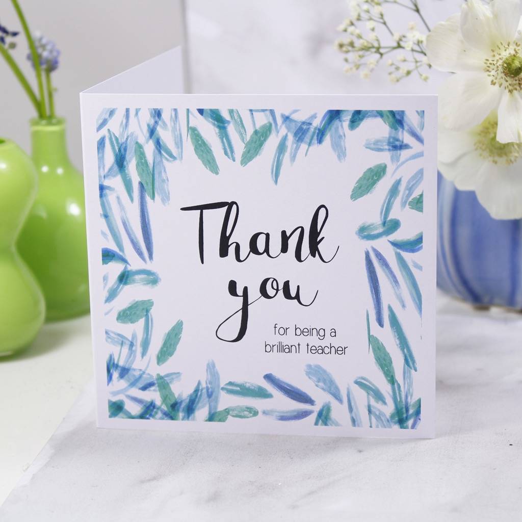 Teacher Thank You Patterned Card, 1 of 5